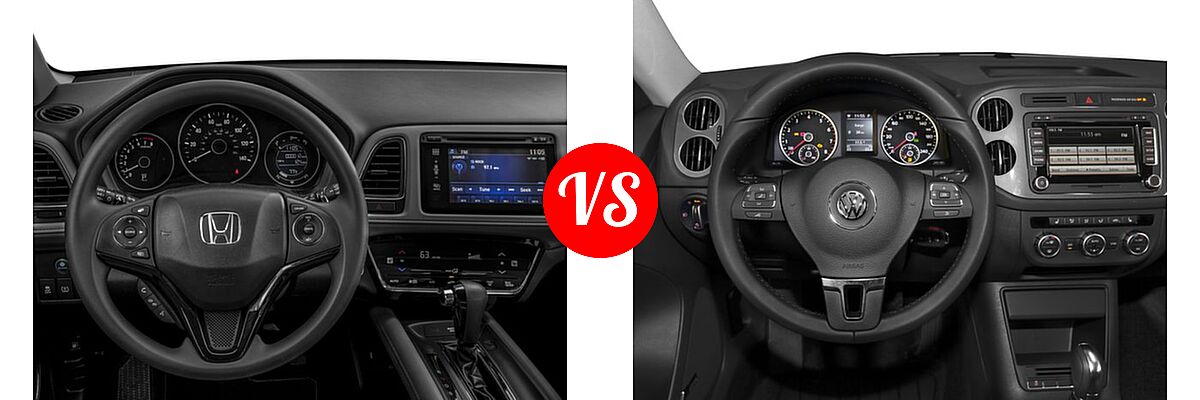 2017 Honda HR-V SUV EX vs. 2017 Volkswagen Tiguan Limited SUV 2.0T 4MOTION / 2.0T FWD - Dashboard Comparison