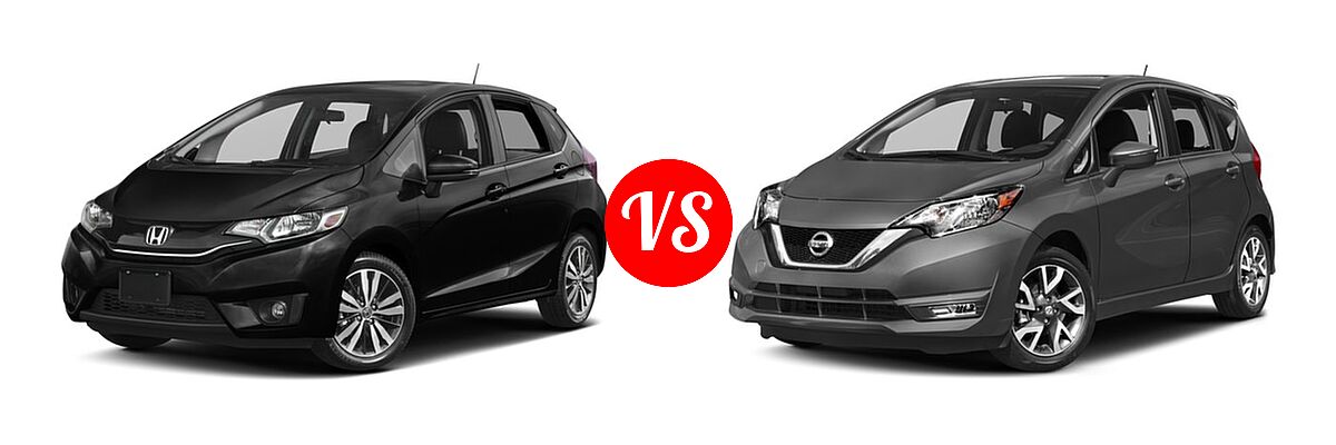 2017 Honda Fit Hatchback EX-L vs. 2017 Nissan Versa Note Hatchback SR - Front Left Comparison
