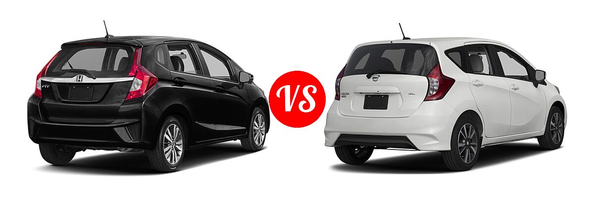 2017 Honda Fit Hatchback EX-L vs. 2017 Nissan Versa Note Hatchback SL - Rear Right Comparison