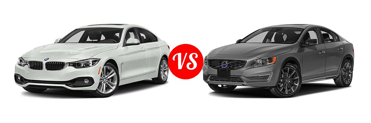 2018 BMW 4 Series Gran Coupe Sedan 440i / 440i xDrive vs. 2018 Volvo S60 Cross Country Sedan T5 AWD - Front Left Comparison