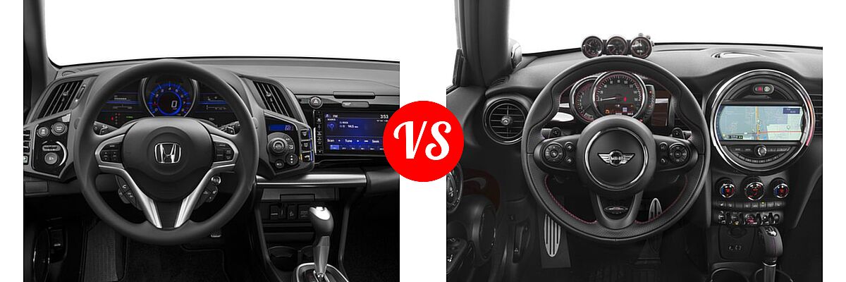 2016 Honda CR-Z Hatchback LX vs. 2016 MINI Cooper Hatchback John Cooper Works - Dashboard Comparison