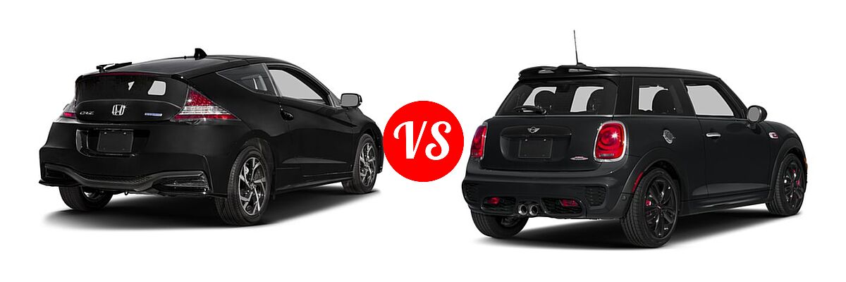 2016 Honda CR-Z Hatchback EX vs. 2016 MINI Cooper Hatchback John Cooper Works - Rear Right Comparison