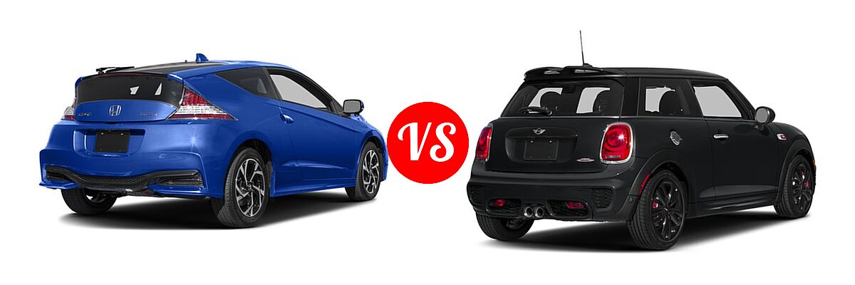 2016 Honda CR-Z Hatchback EX-L vs. 2016 MINI Cooper Hatchback John Cooper Works - Rear Right Comparison