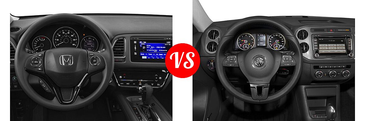 2017 Honda HR-V SUV EX vs. 2017 Volkswagen Tiguan Limited SUV 2.0T 4MOTION / 2.0T FWD - Dashboard Comparison
