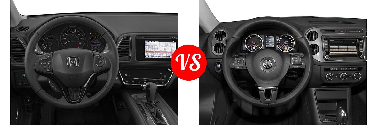 2017 Honda HR-V SUV EX-L Navi vs. 2017 Volkswagen Tiguan Limited SUV 2.0T 4MOTION / 2.0T FWD - Dashboard Comparison
