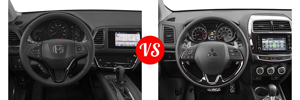 2017 Honda HR-V SUV EX-L Navi vs. 2017 Mitsubishi Outlander Sport SUV SEL 2.4 - Dashboard Comparison