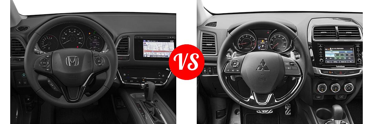 2017 Honda HR-V SUV EX-L Navi vs. 2017 Mitsubishi Outlander Sport SUV GT 2.4 - Dashboard Comparison