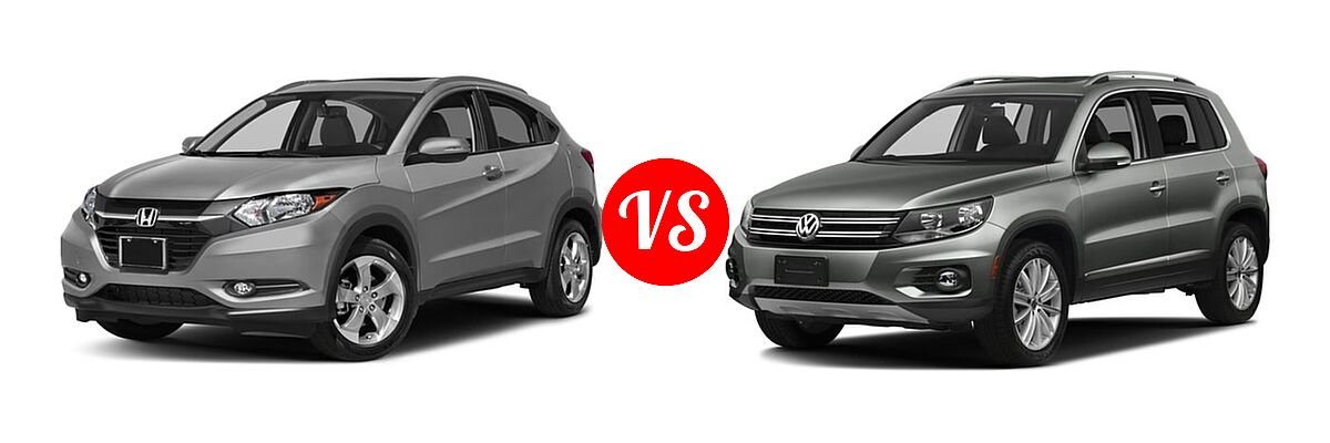 2017 Honda HR-V SUV EX-L Navi vs. 2017 Volkswagen Tiguan Limited SUV 2.0T 4MOTION / 2.0T FWD - Front Left Comparison