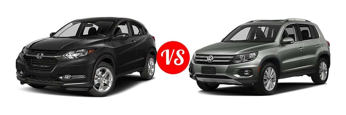 2017 Honda HR-V SUV EX vs. 2017 Volkswagen Tiguan Limited SUV 2.0T 4MOTION / 2.0T FWD - Front Left Comparison