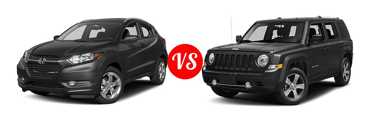 2017 Honda HR-V SUV EX-L Navi vs. 2017 Jeep Patriot SUV High Altitude / Latitude - Front Left Comparison