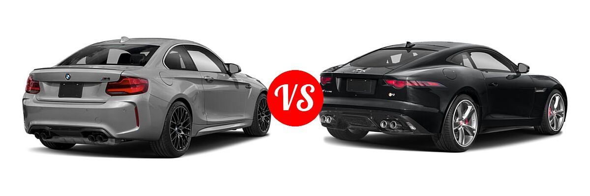 2020 BMW M2 Coupe Competition vs. 2018 Jaguar F-TYPE Coupe R-Dynamic - Rear Right Comparison