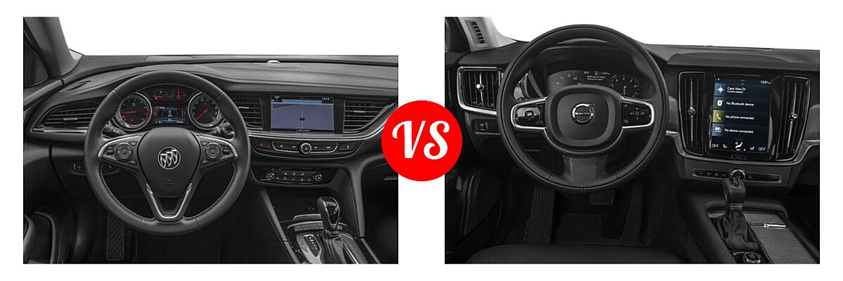 2020 Buick Regal TourX Wagon 5dr Wgn AWD / Essence / Preferred vs. 2022 Volvo C30 Wagon B6 AWD - Dashboard Comparison