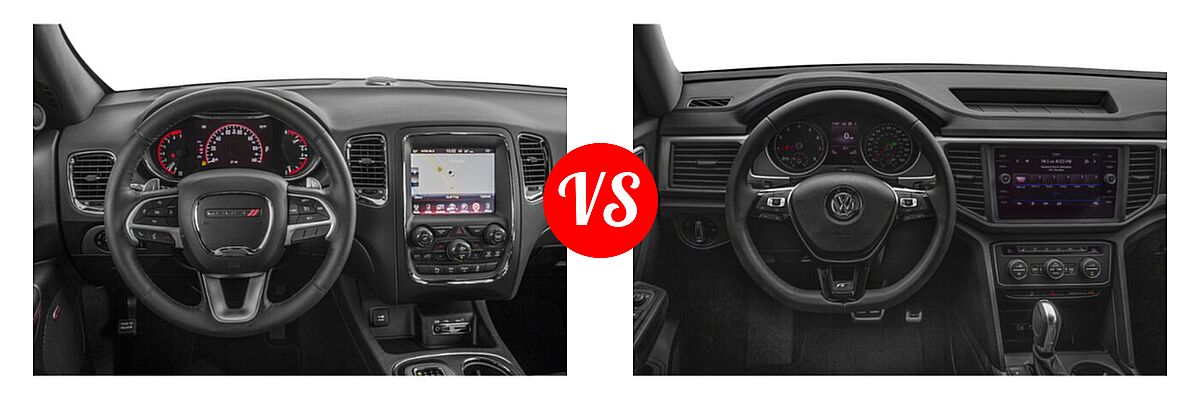 2020 Dodge Durango SUV R/T vs. 2020 Volkswagen Atlas SUV 3.6L V6 SE w/Technology R-Line / 3.6L V6 SEL R-Line - Dashboard Comparison