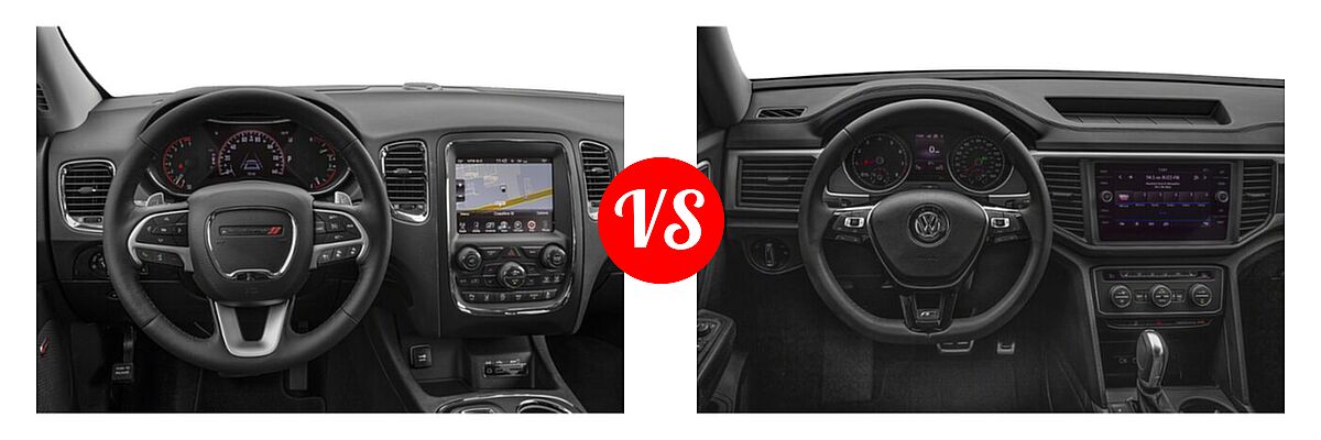 2020 Dodge Durango SUV Citadel / Citadel Anodized Platinum vs. 2020 Volkswagen Atlas SUV 3.6L V6 SE w/Technology R-Line / 3.6L V6 SEL R-Line - Dashboard Comparison