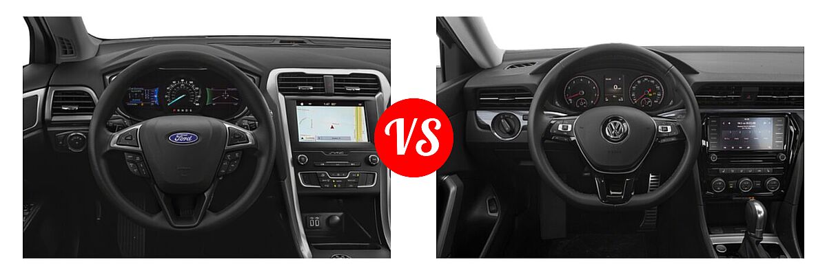 2020 Ford Fusion Sedan S / SE / SEL / Titanium vs. 2020 Volkswagen Passat Sedan 2.0T R-Line - Dashboard Comparison