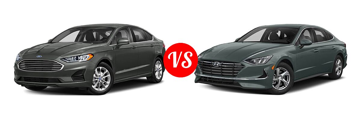 2020 Ford Fusion Sedan S / SE / SEL / Titanium vs. 2020 Hyundai Sonata Sedan SE - Front Left Comparison