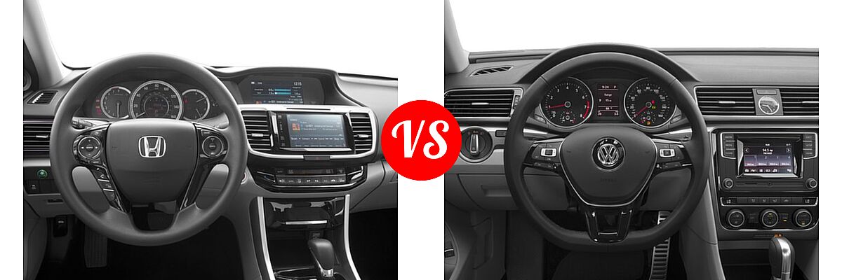 2017 Honda Accord Sedan EX vs. 2017 Volkswagen Passat Sedan R-Line w/Comfort Pkg - Dashboard Comparison
