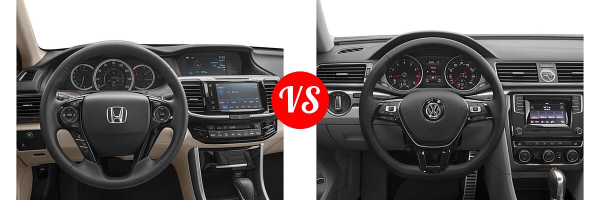 2017 Honda Accord Sedan EX-L vs. 2017 Volkswagen Passat Sedan R-Line w/Comfort Pkg - Dashboard Comparison
