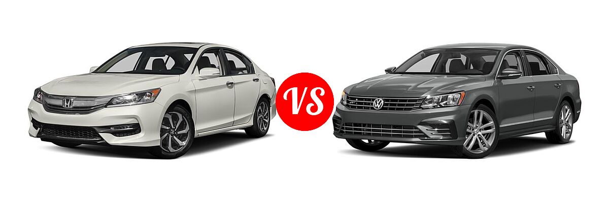 2017 Honda Accord Sedan EX-L vs. 2017 Volkswagen Passat Sedan R-Line w/Comfort Pkg - Front Left Comparison