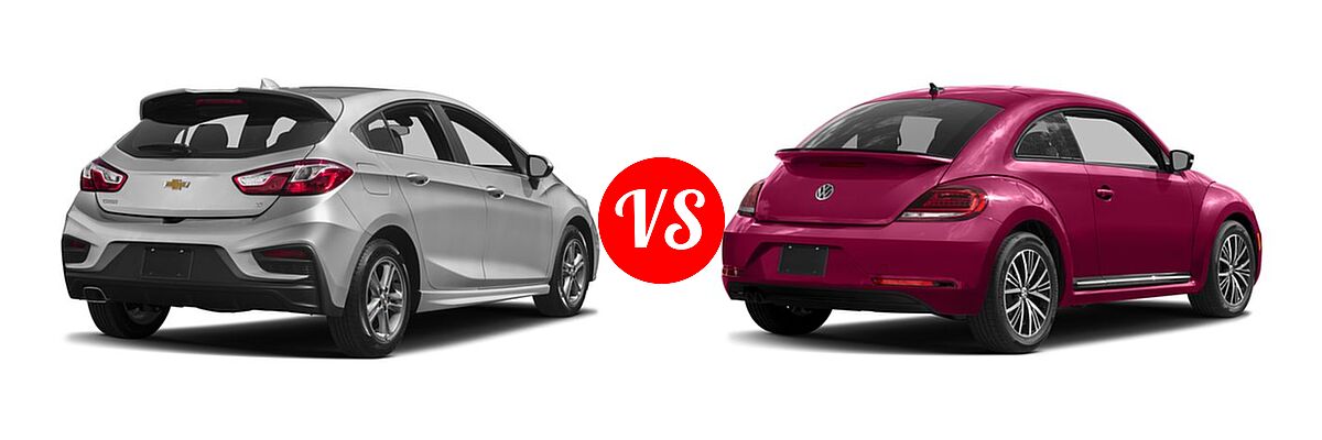 2017 Chevrolet Cruze Hatchback LT vs. 2017 Volkswagen Beetle Hatchback #PinkBeetle - Rear Right Comparison