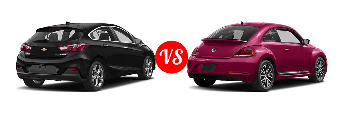 2017 Chevrolet Cruze Hatchback Premier vs. 2017 Volkswagen Beetle Hatchback #PinkBeetle - Rear Right Comparison
