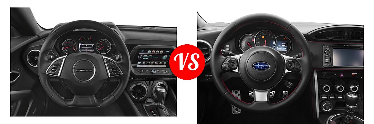 2018 Chevrolet Camaro Coupe 1LS / 1LT / 2LT vs. 2018 Subaru BRZ Coupe Limited / Premium - Dashboard Comparison