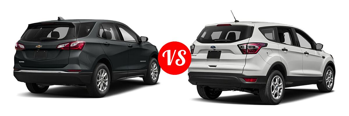 2019 Chevrolet Equinox SUV L / LS vs. 2019 Ford Escape SUV S / SE / SEL / Titanium - Rear Right Comparison