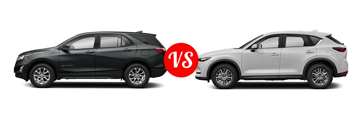 2019 Chevrolet Equinox SUV L / LS vs. 2019 Mazda CX-5 SUV Sport - Side Comparison