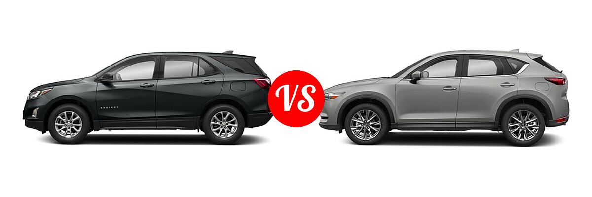 2019 Chevrolet Equinox SUV L / LS vs. 2019 Mazda CX-5 SUV Signature - Side Comparison