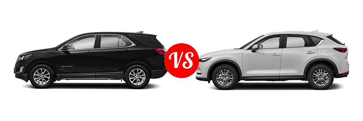 2019 Chevrolet Equinox SUV LT vs. 2019 Mazda CX-5 SUV Sport - Side Comparison