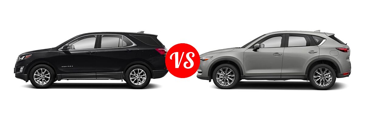 2019 Chevrolet Equinox SUV LT vs. 2019 Mazda CX-5 SUV Signature - Side Comparison