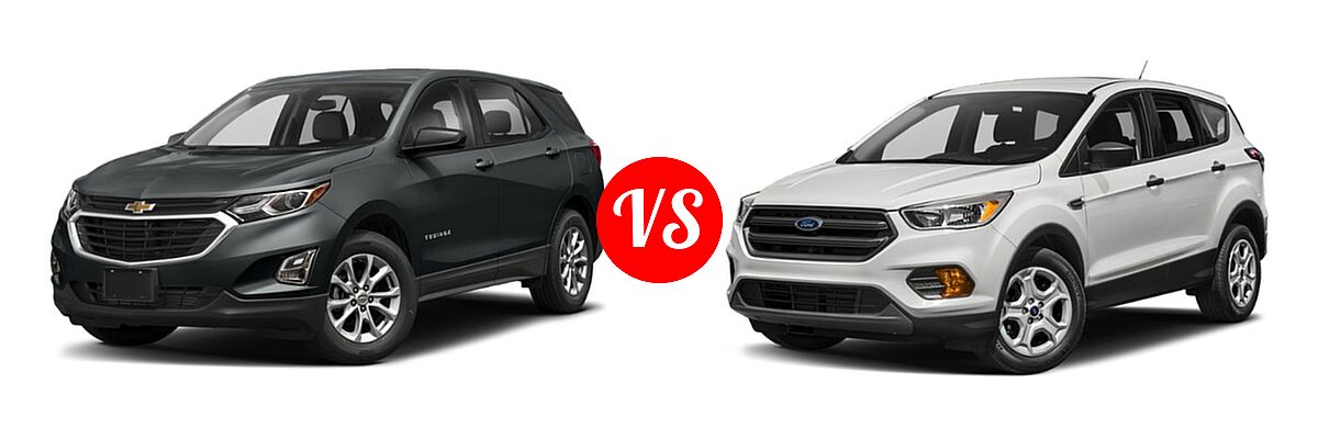 2019 Chevrolet Equinox SUV L / LS vs. 2019 Ford Escape SUV S / SE / SEL / Titanium - Front Left Comparison