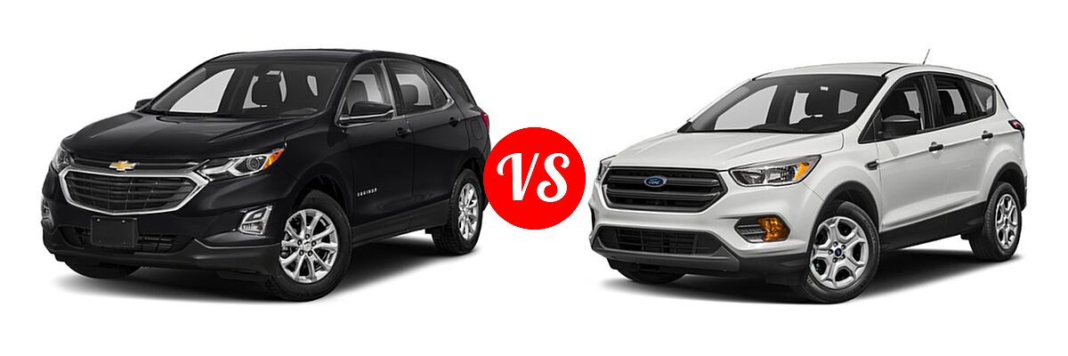 2019 Chevrolet Equinox SUV LT vs. 2019 Ford Escape SUV S / SE / SEL / Titanium - Front Left Comparison