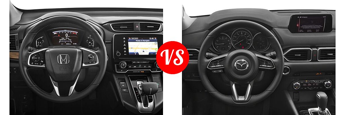 2017 Honda CR-V SUV Touring vs. 2017 Mazda CX-5 SUV Touring - Dashboard Comparison