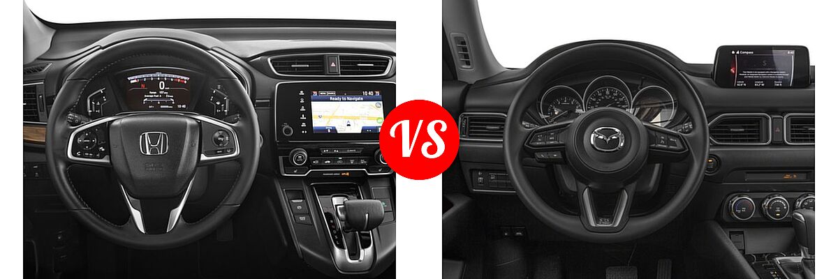 2017 Honda CR-V SUV Touring vs. 2017 Mazda CX-5 SUV Sport - Dashboard Comparison