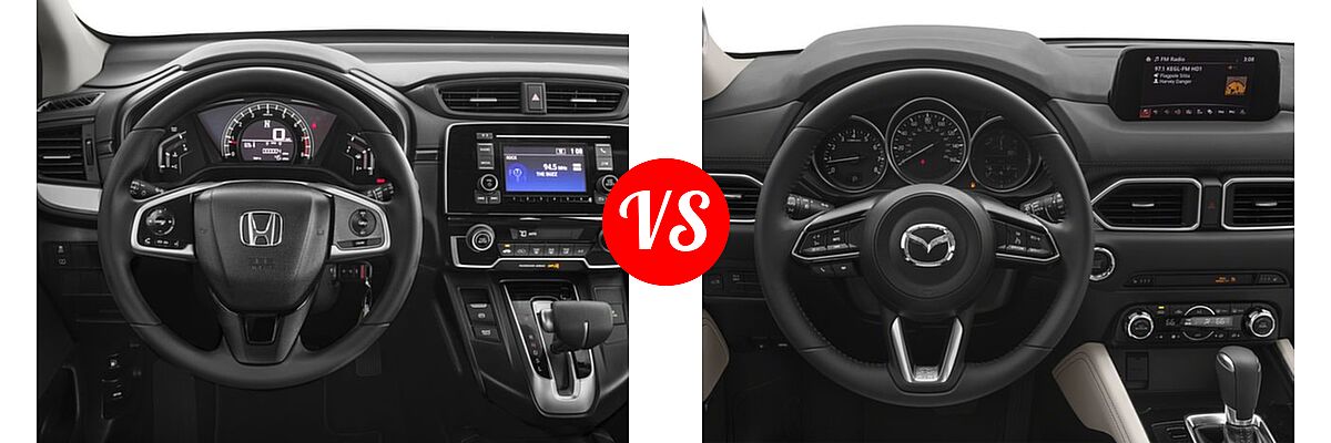 2017 Honda CR-V SUV LX vs. 2017 Mazda CX-5 SUV Grand Select - Dashboard Comparison