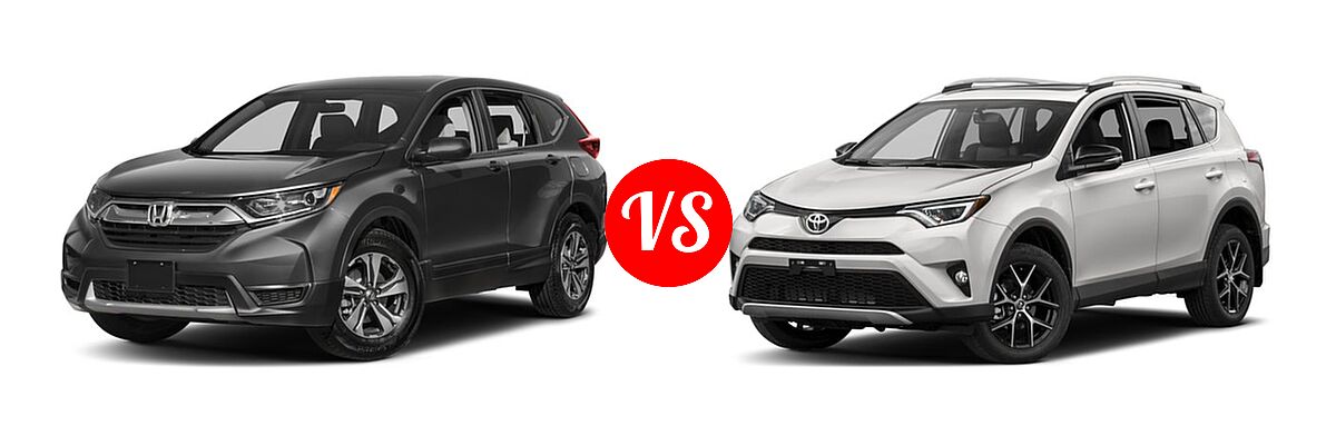 2017 Honda CR-V SUV LX vs. 2017 Toyota RAV4 SUV SE - Front Left Comparison