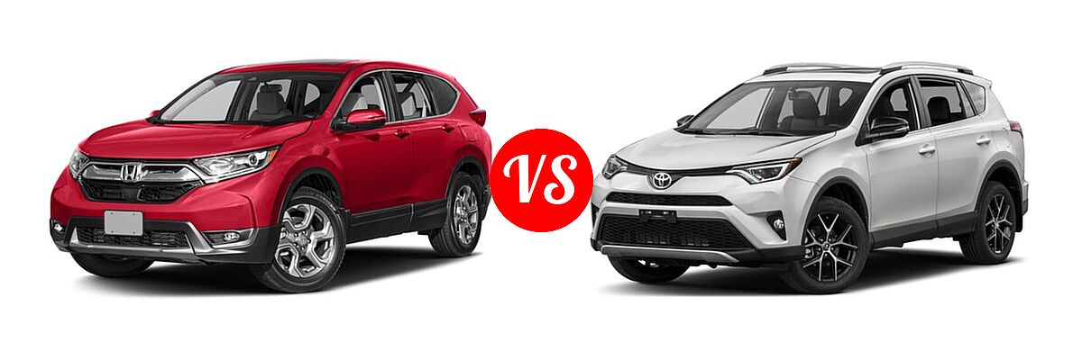 2017 Honda CR-V SUV EX vs. 2017 Toyota RAV4 SUV SE - Front Left Comparison