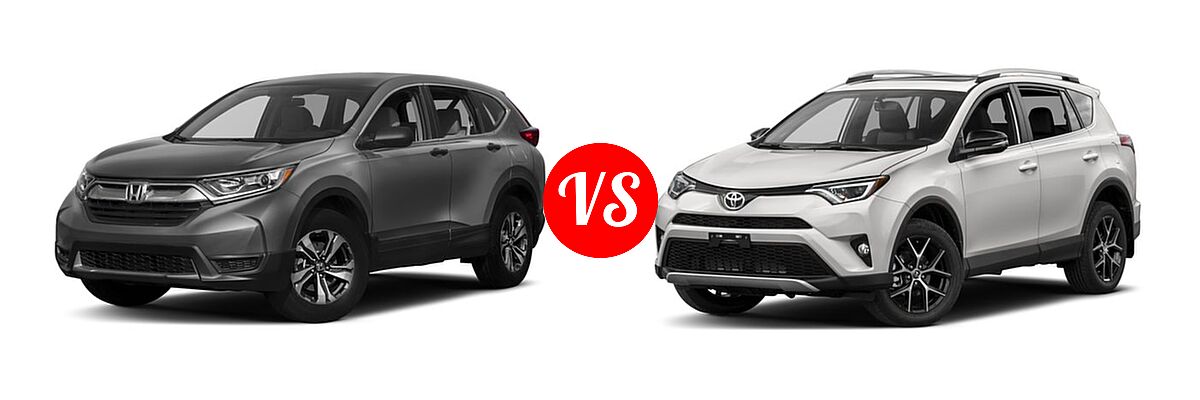 2017 Honda CR-V SUV LX vs. 2017 Toyota RAV4 SUV SE - Front Left Comparison