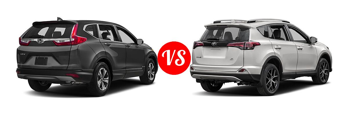 2017 Honda CR-V SUV LX vs. 2017 Toyota RAV4 SUV SE - Rear Right Comparison