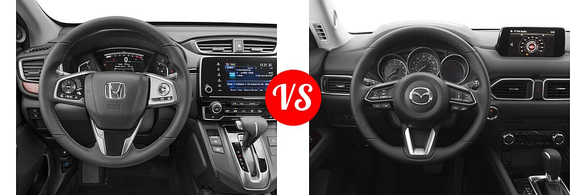 2017 Honda CR-V SUV Touring vs. 2017 Mazda CX-5 SUV Grand Select / Grand Touring - Dashboard Comparison