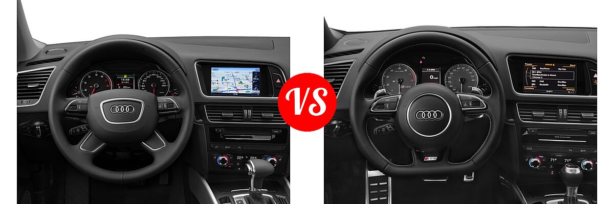 2017 Audi Q5 SUV Premium / Premium Plus / Prestige vs. 2017 Audi SQ5 SUV Premium Plus / Prestige - Dashboard Comparison