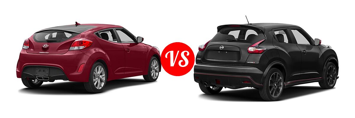 2017 Hyundai Veloster Hatchback Value Edition vs. 2017 Nissan Juke Hatchback NISMO - Rear Right Comparison