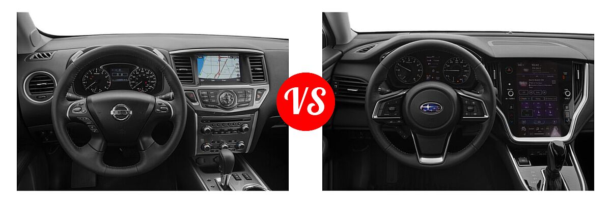 2020 Nissan Pathfinder SUV SL / SV vs. 2020 Subaru Outback SUV CVT / Limited / Limited XT / Onyx Edition XT / Premium / Touring / Touring XT - Dashboard Comparison
