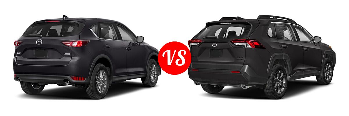 2020 Mazda CX-5 SUV Touring vs. 2020 Toyota RAV4 SUV TRD Off Road - Rear Right Comparison