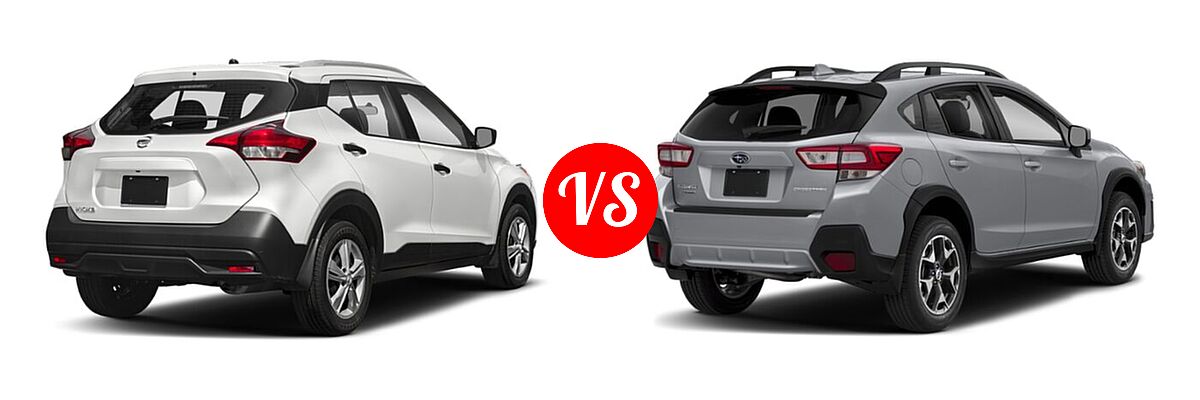 2020 Nissan Kicks SUV S / SV vs. 2020 Subaru Crosstrek SUV CVT / Limited / Manual / Premium - Rear Right Comparison