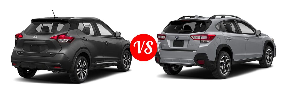 2020 Nissan Kicks SUV SR vs. 2020 Subaru Crosstrek SUV CVT / Limited / Manual / Premium - Rear Right Comparison