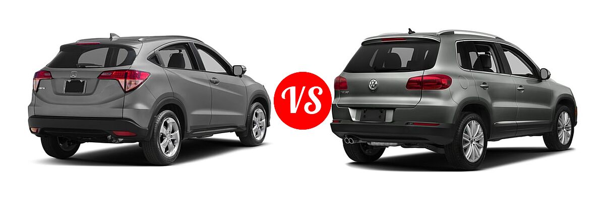 2017 Honda HR-V SUV EX-L Navi vs. 2017 Volkswagen Tiguan Limited SUV 2.0T 4MOTION / 2.0T FWD - Rear Right Comparison
