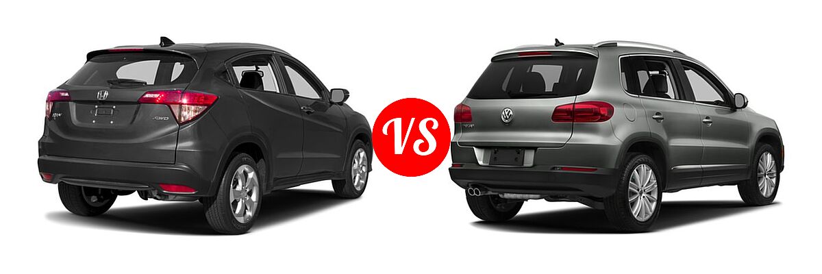 2017 Honda HR-V SUV EX-L Navi vs. 2017 Volkswagen Tiguan Limited SUV 2.0T 4MOTION / 2.0T FWD - Rear Right Comparison