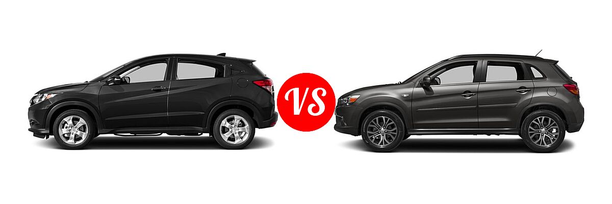 2017 Honda HR-V SUV EX vs. 2017 Mitsubishi Outlander Sport SUV GT 2.4 - Side Comparison
